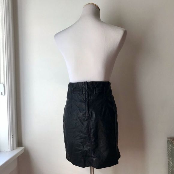 NWOT Free People Faux Leather Payton Miniskirt - Picture 7 of 12